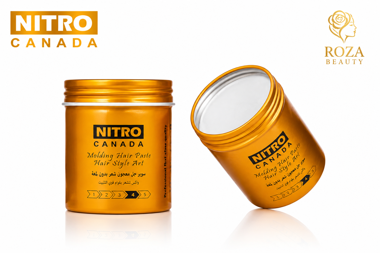 سوپر ژل واکس و خمیر حالت‌دهنده مو نیترو کانادا مدل Molding Hair Paste